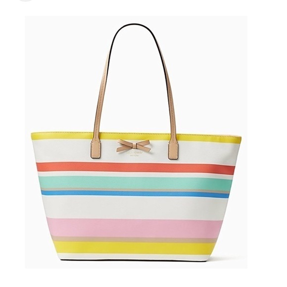 kate spade Handbags - Rare kate spade Eden Street Margareta Tote Bag, Dune Stripe